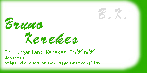 bruno kerekes business card